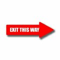 Ergomat 24in x 8in ARROW SIGNS - Exit This Way DSV-SIGN 192 #0445RIGHT -UEN